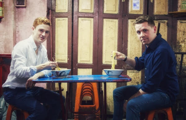 a chef's tour founders eating